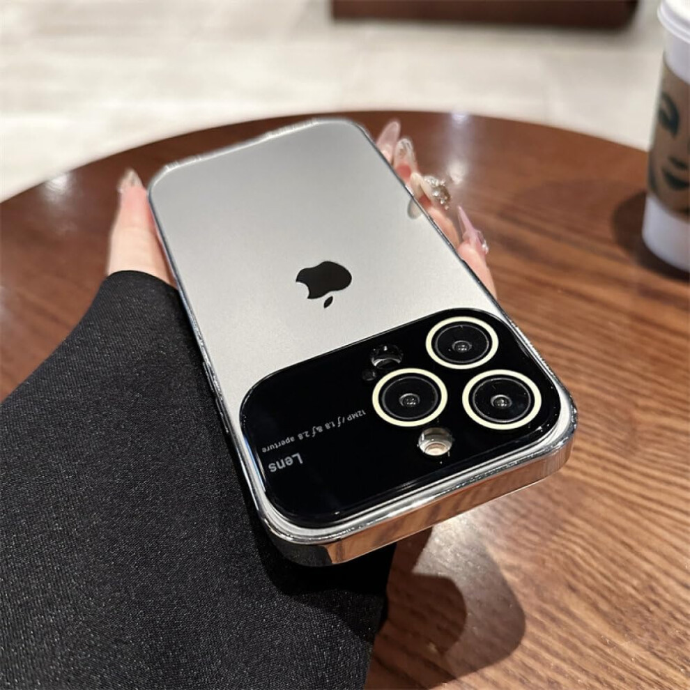Clear Shockproof Tpu Phone Case For Iphone 12 Pro With Electroplated Frame And Raised Camera Edge 9092120021622