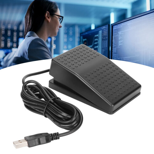 USB Foot Pedal Programmable Foot Switch for PC Gaming Hands Control Quick Response Plug and Play 1