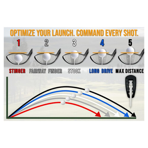 HeightRight Justerbar  Tee Height Tool - Precision Tee Height Setter för Konsekvent Swing  Training 1