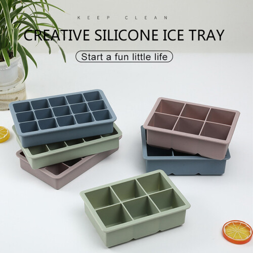6 Grid Silicone Ice Square Mold Square Shape Ice Square Ice Tray Bar Kitchen Gadgets Accessories - 1