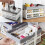 2Pcs Plastic Collapsible Storage Crates with Handles,Stackable Folding Shopping Baskets,Utility Container Organizer Bins 5