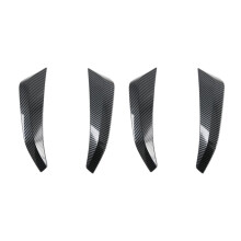 4x for Navara NP300 2016-2021 Carbon Fibre Car Center Console Instrument Panel Decor Cover