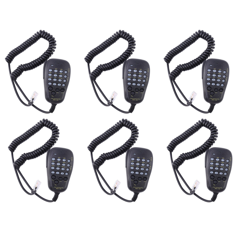6X Speaker For Mh-48 Mh-48A6j Dtmf Speaker Microphone For Ft-8800R Ft-8900R Ft-7900R Ft-1807 Ft-7800R Ft-2900R 6032837157293