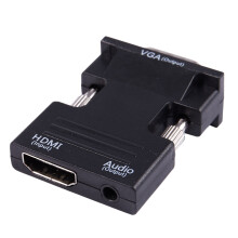 3X 1080P Female to VGA Male with Audio Output Cable Converter Adapter