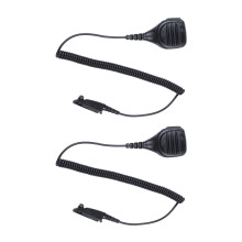 2X Water Resistant Speaker Mic Microfono Ptt per Walkie Talkie Gp328 Gp338 Bidirezionale Radio Pro5150 PG380