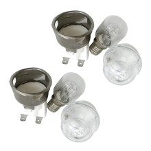 4 Ensemble E14 Résistance à Hautes Températures 300 Celsius 250 V 25 W Lampe de Four, Support de Lampe de Four