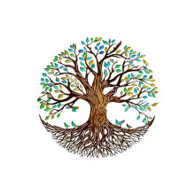 Multicolor Tree Butterfly Metal Wall Art Ornament For Home-A M