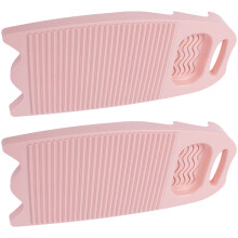 2PCS Washboards For Household Use Ergonomic Efficient-pink