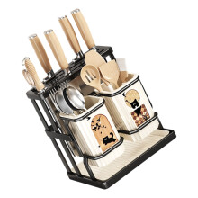 Space Saving Wooden Metal Chopstick Stand-Chopstick Drum Knife