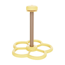 Entertaining Windmill Bird Stand For Mental Engagement-Yellow