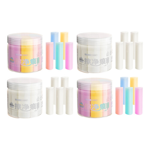 10Pcs/Pack Non Toxic Erasing Tools Curved Edges-Colorful large 2