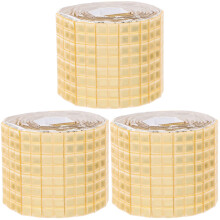 Durable Golden Mirror Tile Stickers for DIY Wall Decoration