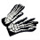Luvas de corrida bvgfsahne Bone Goth Full Skeleton 2