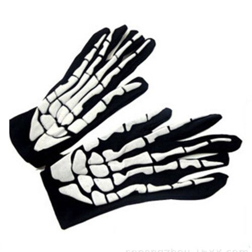 Luvas de corrida bvgfsahne Bone Goth Full Skeleton 1