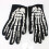 Luvas de corrida bvgfsahne Bone Goth Full Skeleton 3