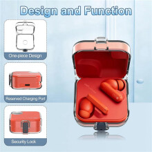 2X Étui pour Écouteurs CMF Buds, Coque Rigide en Polycarbonate Transparent, Étui de Protection pour Écouteurs CMF Buds, Étui pour Écouteurs avec