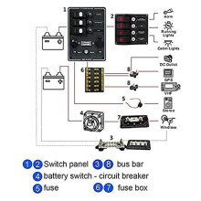 3X Terminal Block Studs M8 48V Junction Block Bus Bar Dual Heavy Duty Power Distribution Stud for Truck RV Boat,Black