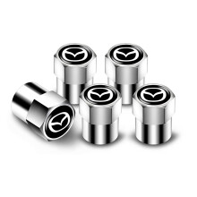 Tire Valve Stem Caps for Mazda MX5 MX30 BT50 CX30 CX9 Dust Proof Corrosion Resistant with Rubber Seal