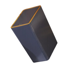 Press Touch Lid Waste Basket Bathroom Bedroom Office-15L Blue