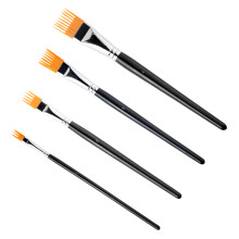 Professional Flat Tip Watercolor Brush Ergonomic Handle Painting