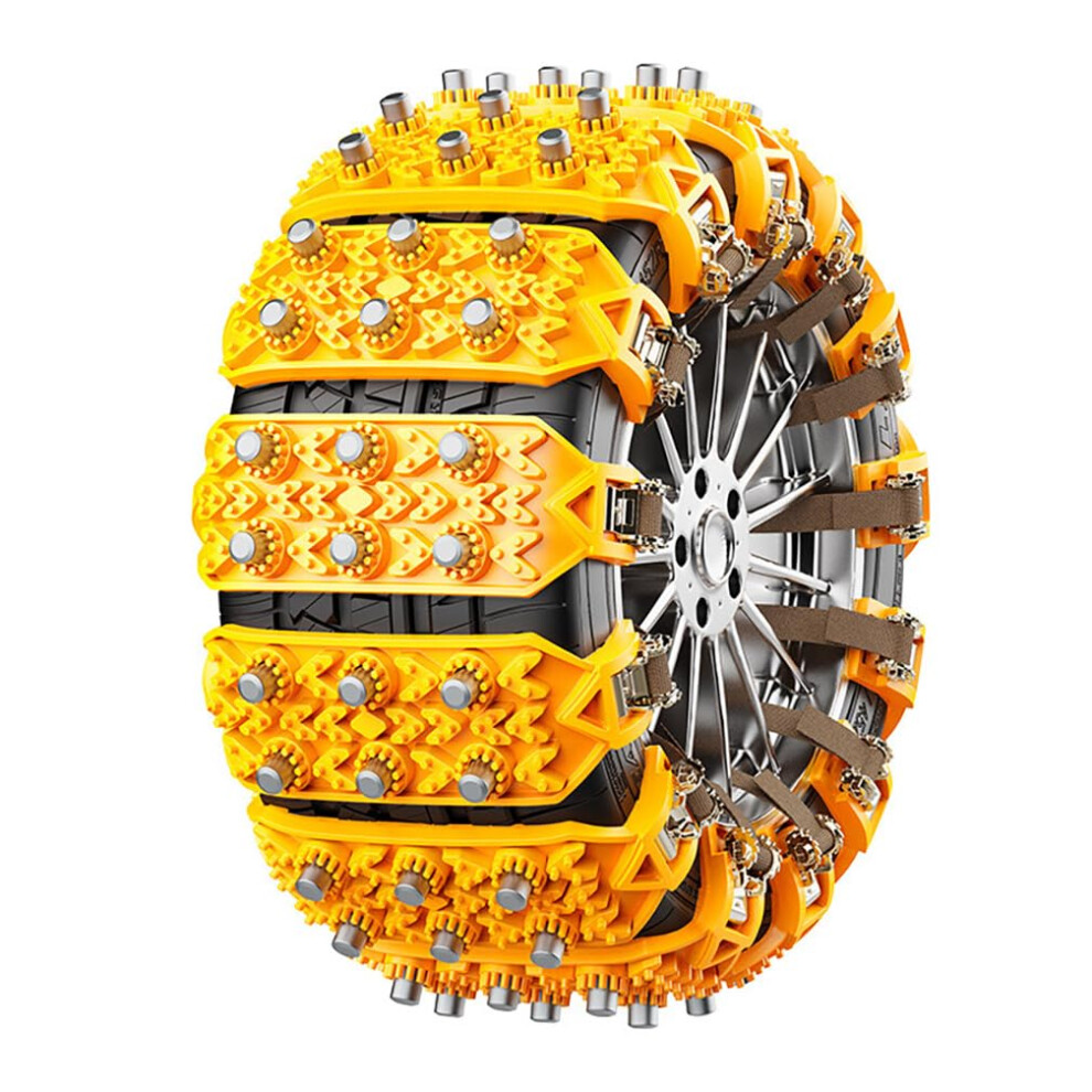Car Snow Chains For Dodge Ram 1500 20192024, Adjustable Anti Slip Tire Chains For Snow And Ice, Yellow 9771547400042