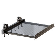 Sturdy Suction Mounted Foldable Clothes Rack With Mesh-Gun grey