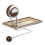 Plastic Stainless Steel Bathroom Organizer Wall-walnut color 1