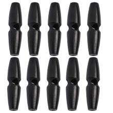 10Pcs Single Hole Wooden Buttons Sewing-Black single hole 3cm
