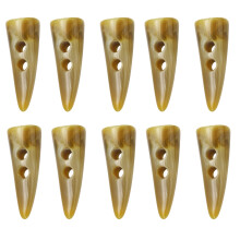 10Pcs Sewing Button Double Hole Wood Button-Light Army Green