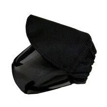 Adjustable Pet Headgear Breathable Net Dog Mask-Black L