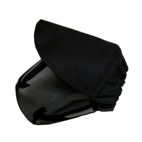 Adjustable Pet Headgear Breathable Net Dog Mask-Black L