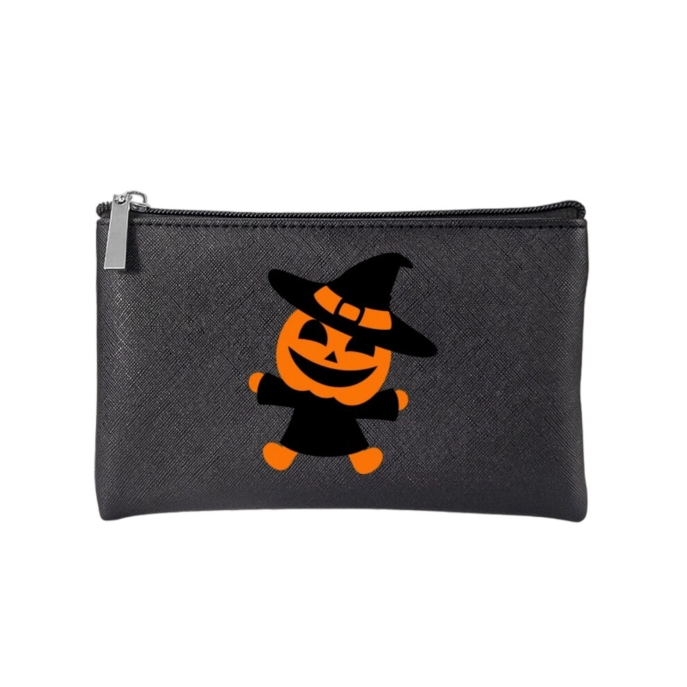 Black Modern Pu Cosmetic Storage Bag Travel Friendly-Small