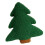 Portable Christmas Tree Shape Furry Throw Pillow-30cm 1