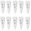 10Pcs Horn Shape Resin Buttons Double Hole Button-All white 1