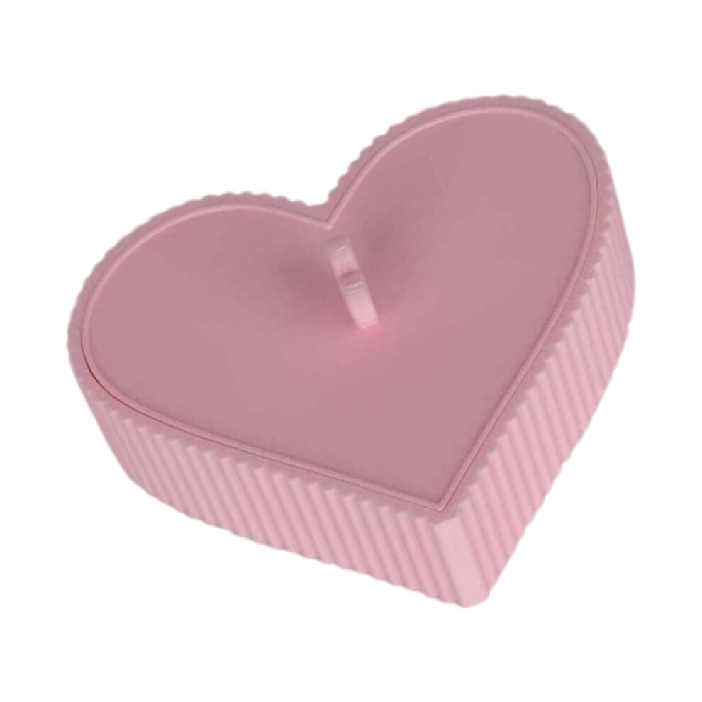 Heart Themed Corn Starch Dispenser With Smooth Cutting-Pink 7696001666586