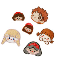 6Pcs Cartoon Iron On Polyester Patches Decorative Adhesive