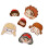 6Pcs Cartoon Iron On Polyester Patches Decorative Adhesive 1