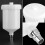 4X,600Ml Plastic Hvlp Paint Cup Pot for  Sprayer Cup Connector Jet Paint Sprayer 3