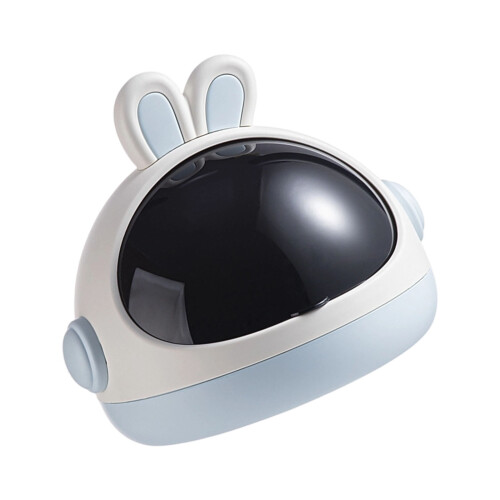 Playful Rabbits Desktop Waste Basket Thickened-Tide rabbit blue