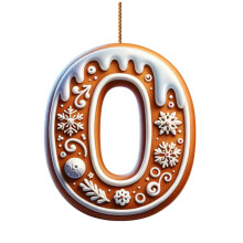 Durable Acrylic Christmas Cookie Letter Hanging Ornament Car-O