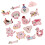17Pcs Cartoon Animal Iron On Polyester Patches Adhesive 1