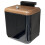 Wall Mounted Kitchen Waste Container with Slide Top Odor Control 1