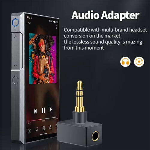 Multi-Function Player Headphone Adapter Jack Adapter Balanced Adapter Audio Adapter 3.5mm Stereo Male to 4.4mm Female 2