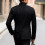 Herrefrakke med hak, knapper og lommer, moderne slim fit 4