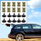 20x U-formede klips, sekskantmuttere, boltskruer, sett, bilchassis, metallplater, hurtigfester, biltilbehør til BMW - E21, E30, E36, E46, E90 7