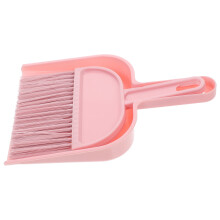 Set compatto di mini scopa e paletta rosa, facile da usare per la casa. 1 set. Dimensioni: 8,06 x 5,70 x 1,18 pollici.