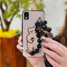 Phone Case Compatible with TCL 30Z/30LE/T602DL – Skin-Friendly, Waterproof, Dirt-Resistant Silicone Cover with Cute Bear Design