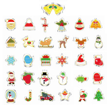Large Christmas Cookie Cutters, 4-Inch Stainless Steel Holiday Shapes