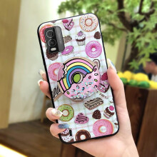 Nokia C210 Phone Case – Skin-Feel Silicone, Glitter Quicksand Design, Anti-Knock, Rotatable Kickstand, Lens Protection, Dirt-Resistant TPU