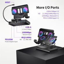 Docking Station for  2,Dual Cooling Fan, 4K@60Hz , 1000 Mbps Ethernet,100W Fast Charging Docking for  2